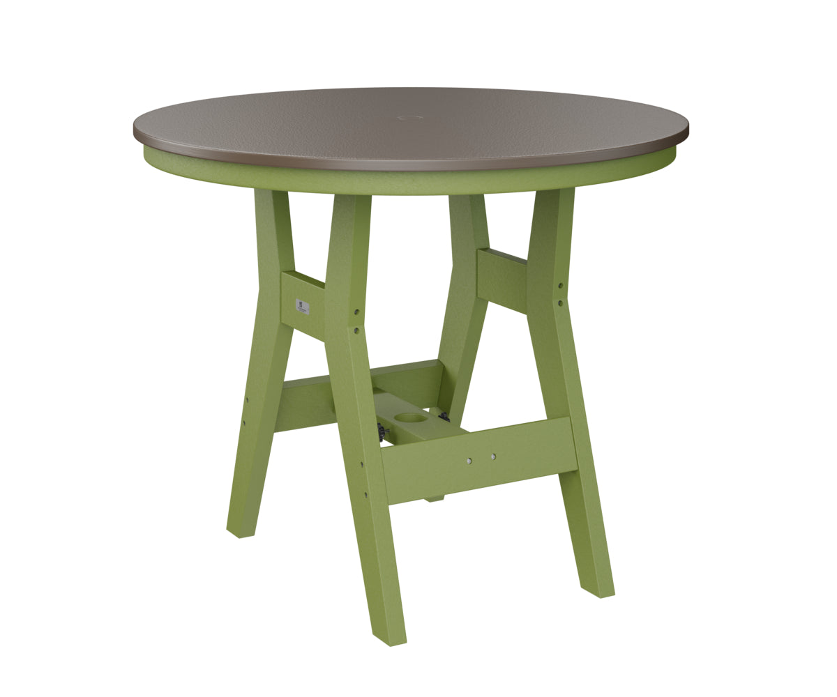 Harbor 38" Round Table Dining Height Hammered Top