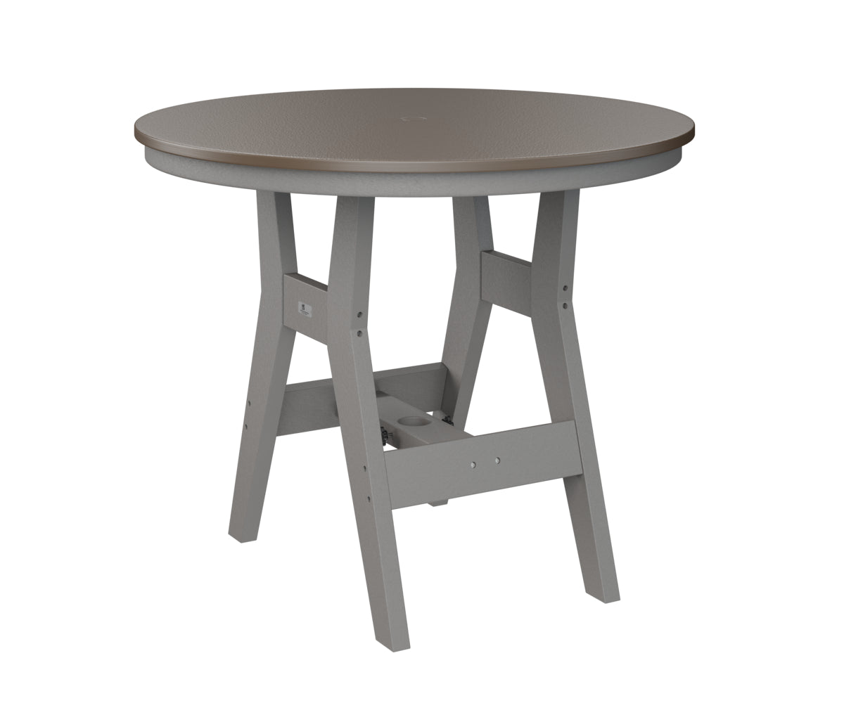 Harbor 38" Round Table Dining Height Hammered Top