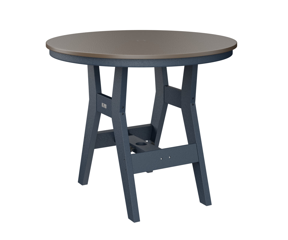 Harbor 38" Round Table Dining Height Hammered Top