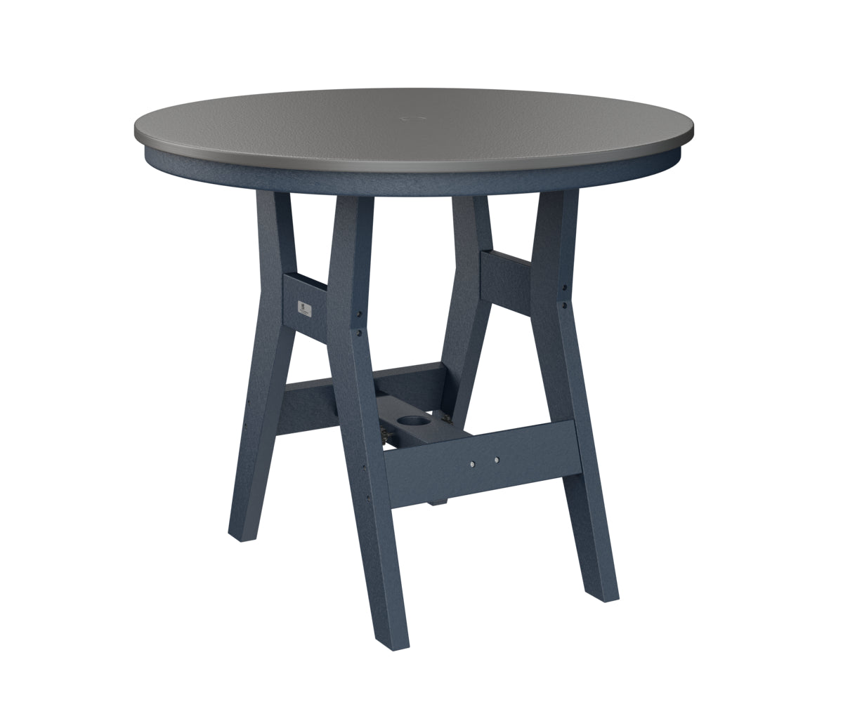 Harbor 38" Round Table Dining Height Hammered Top