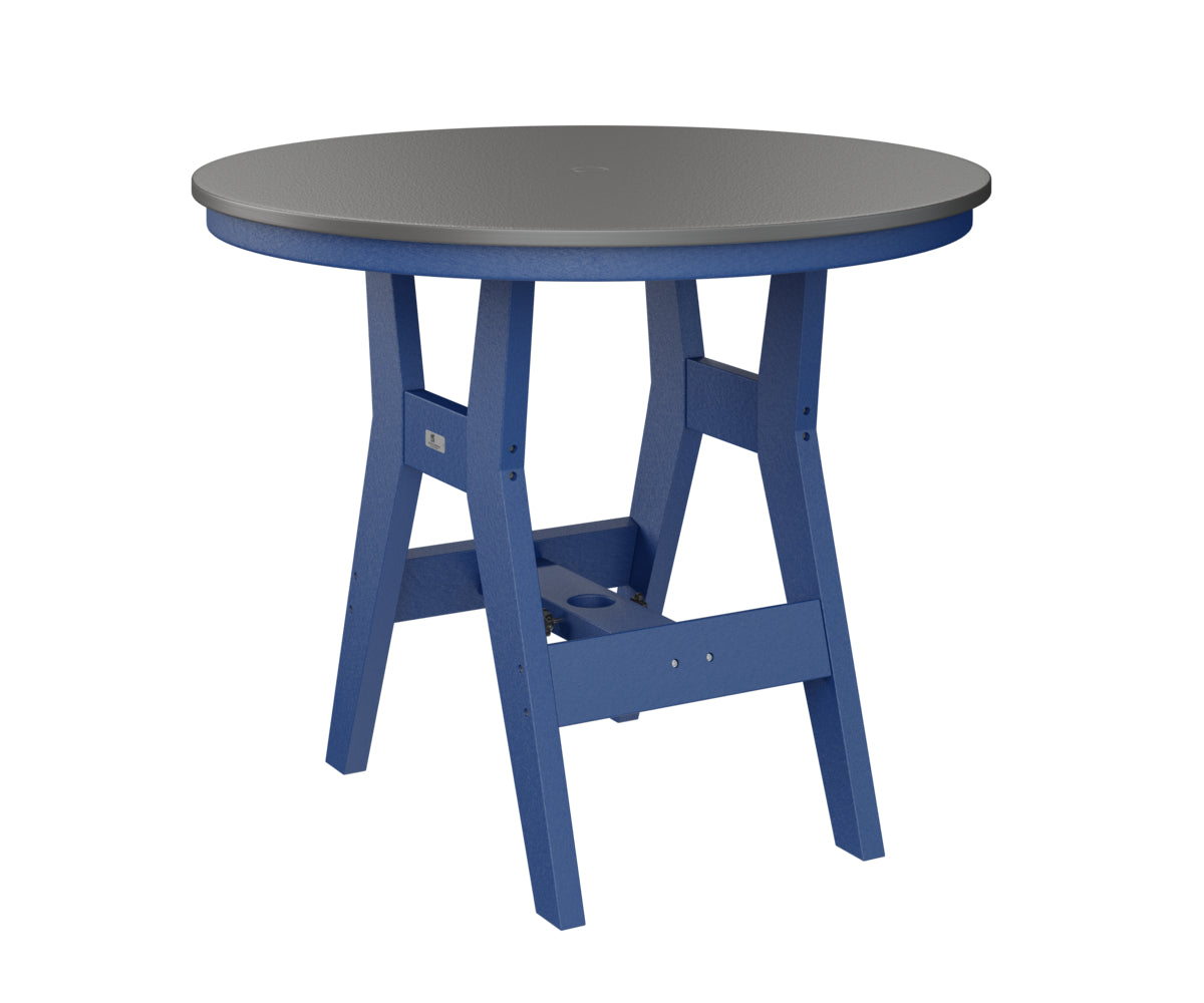 Harbor 38" Round Table Dining Height Hammered Top