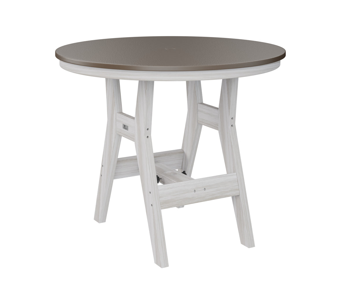 Harbor 38" Round Table Dining Height Hammered Top