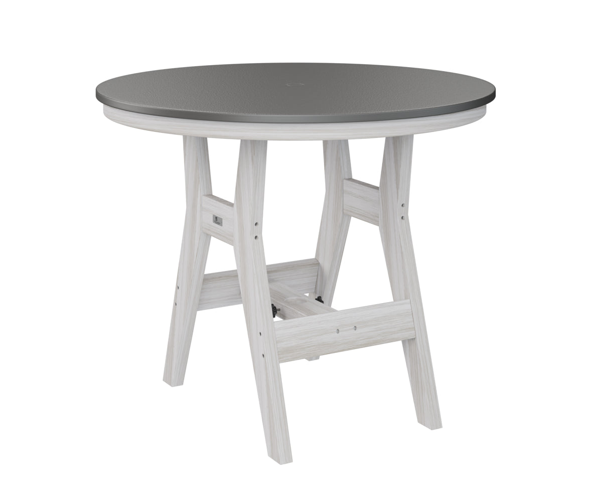 Harbor 38" Round Table Dining Height Hammered Top