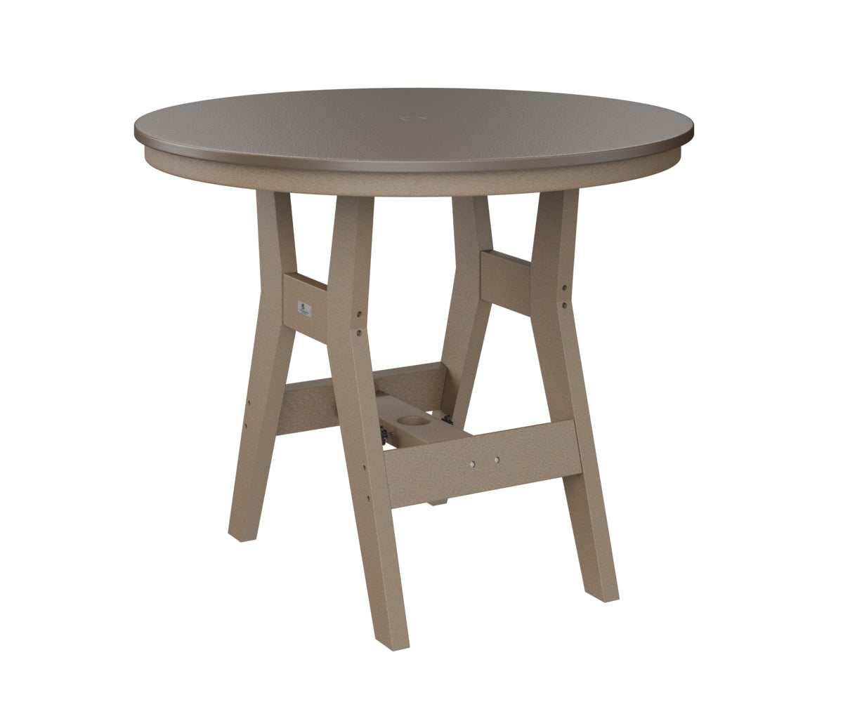 Harbor 38" Round Table Dining Height Hammered Top