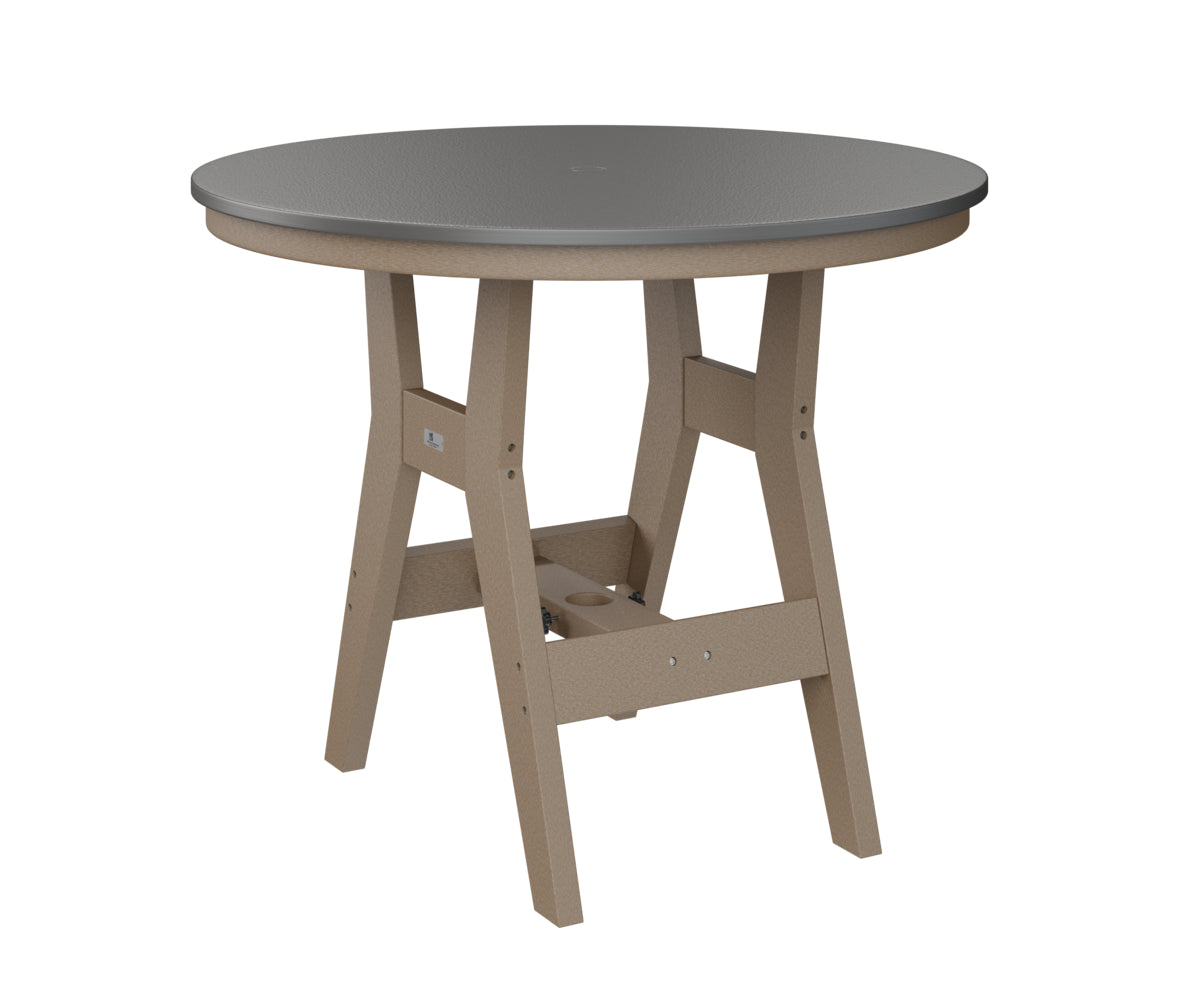 Harbor 38" Round Table Dining Height Hammered Top