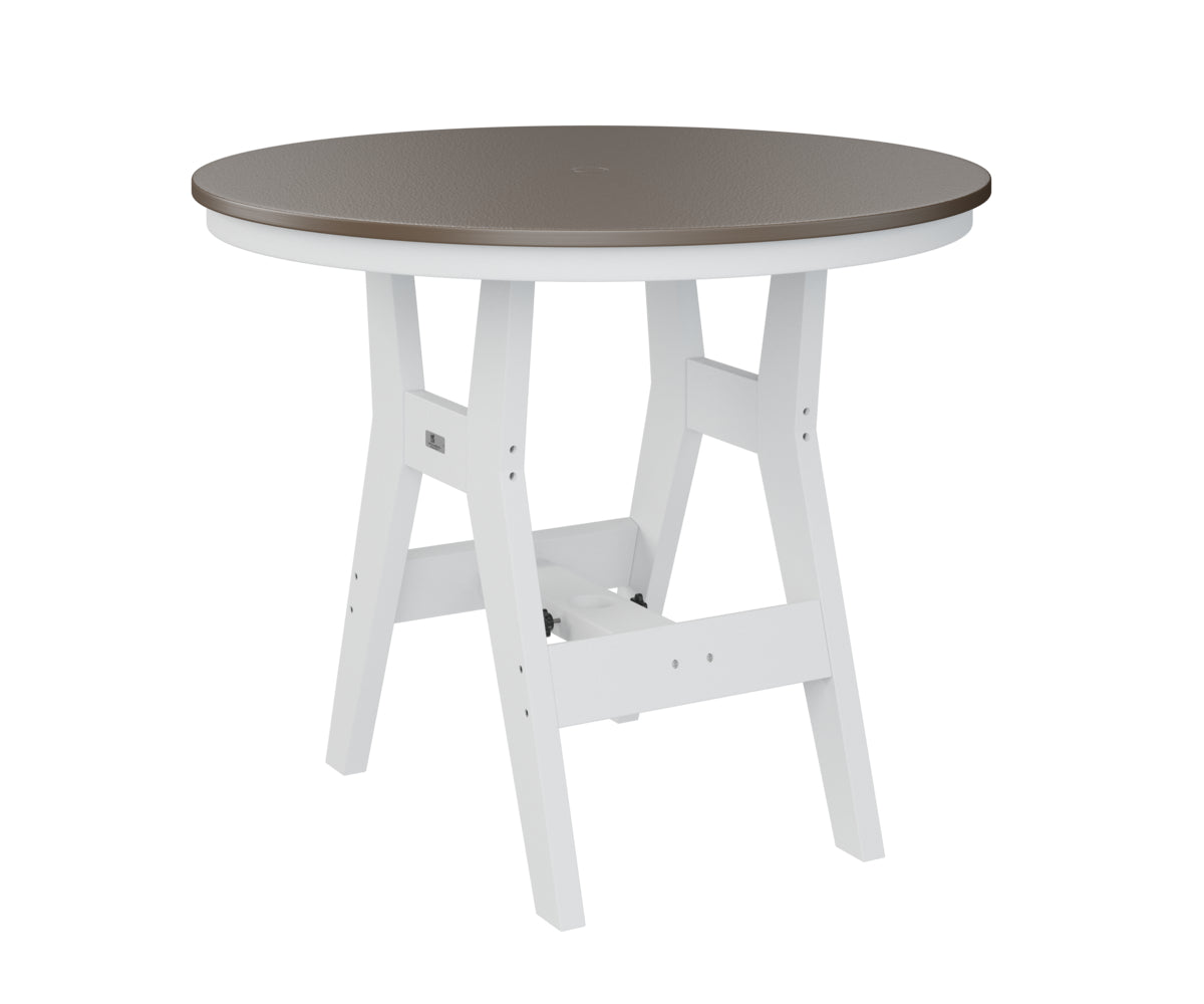 Harbor 38" Round Table Dining Height Hammered Top