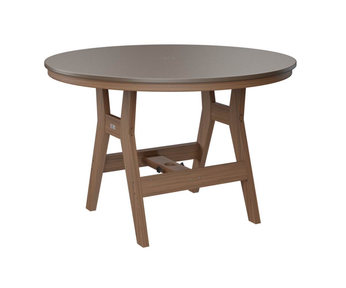 Harbor 48" Round Table Dining Height Hammered Top