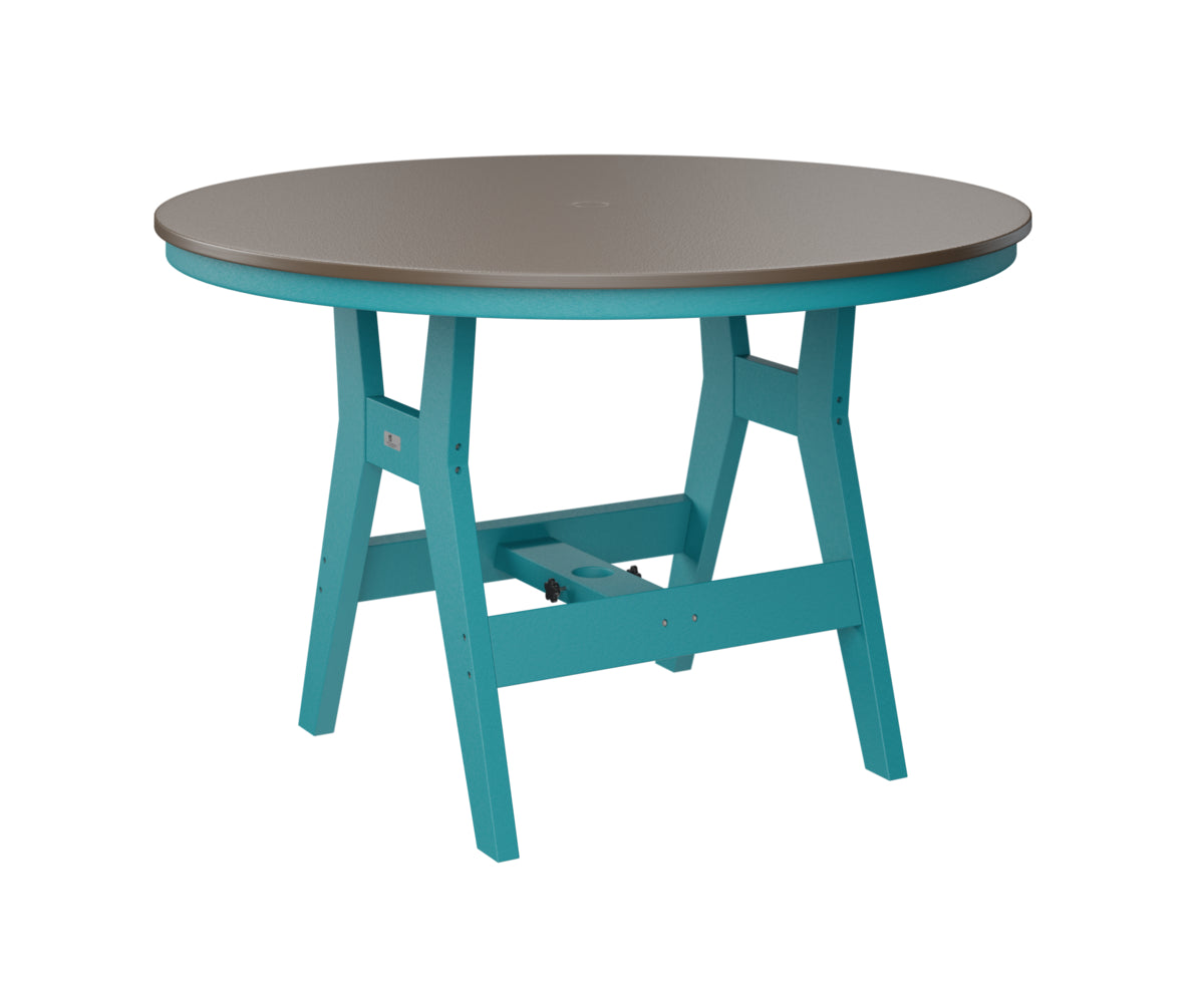 Harbor 48" Round Table Dining Height Hammered Top