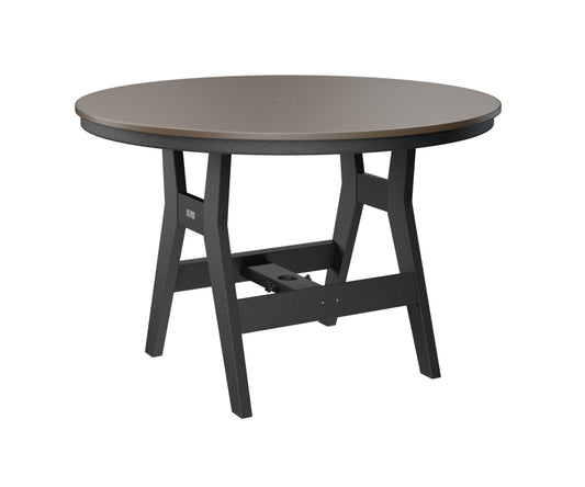Harbor 48" Round Table Dining Height Hammered Top