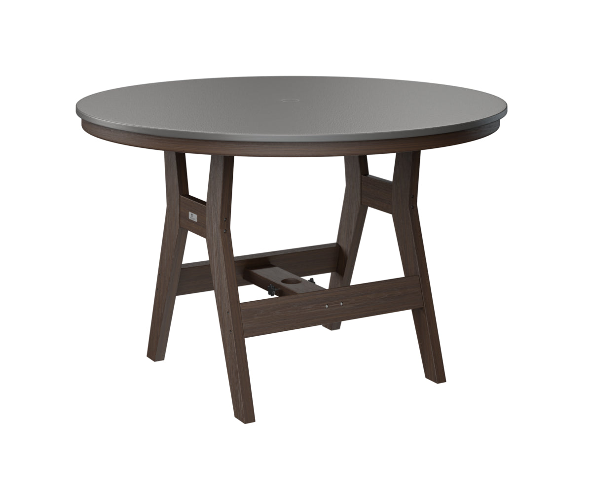 Harbor 48" Round Table Dining Height Hammered Top