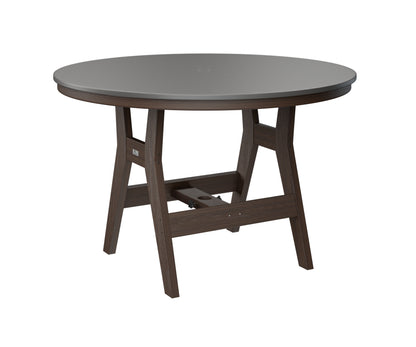 Harbor 48" Round Table Dining Height Hammered Top