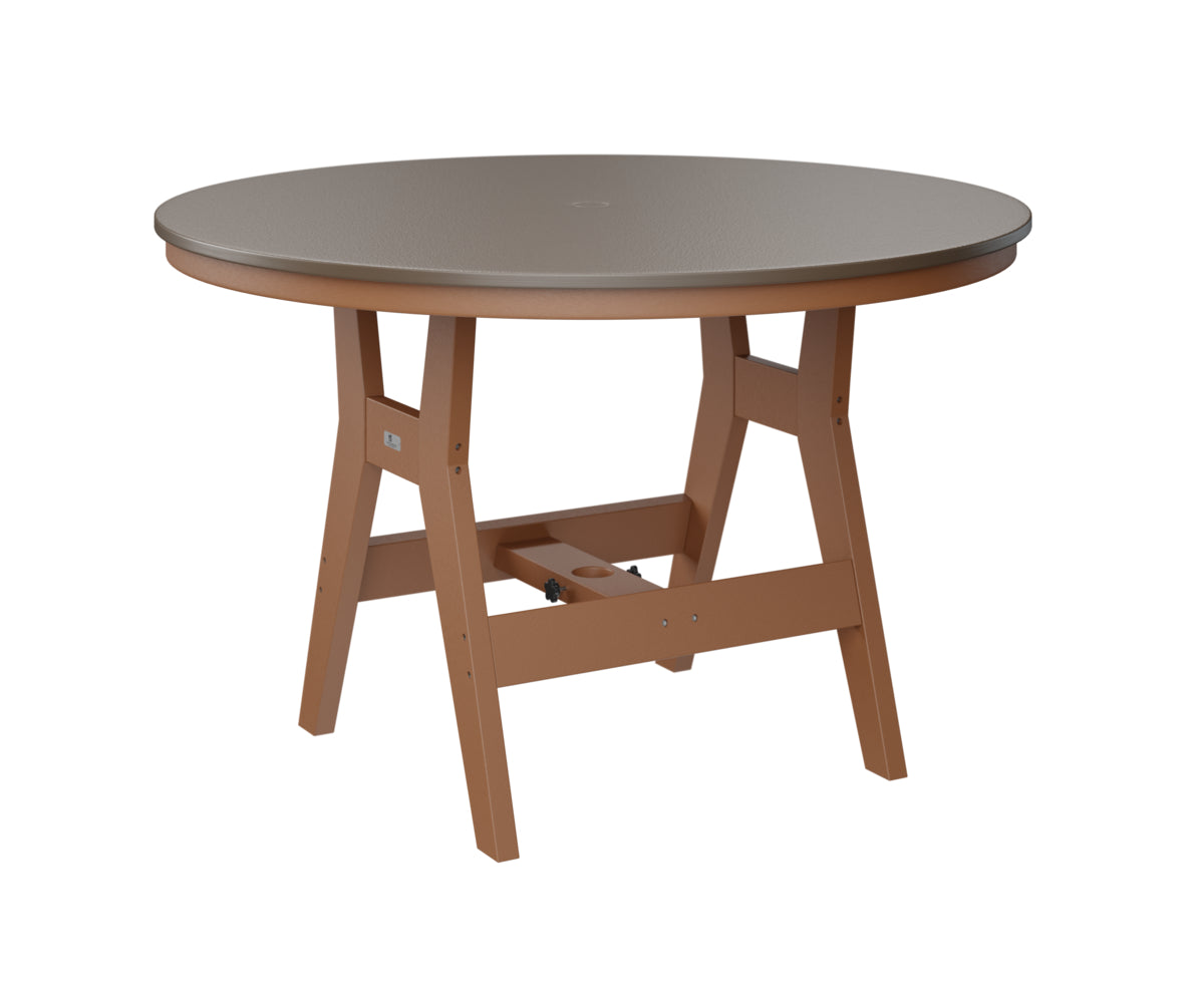 Harbor 48" Round Table Dining Height Hammered Top