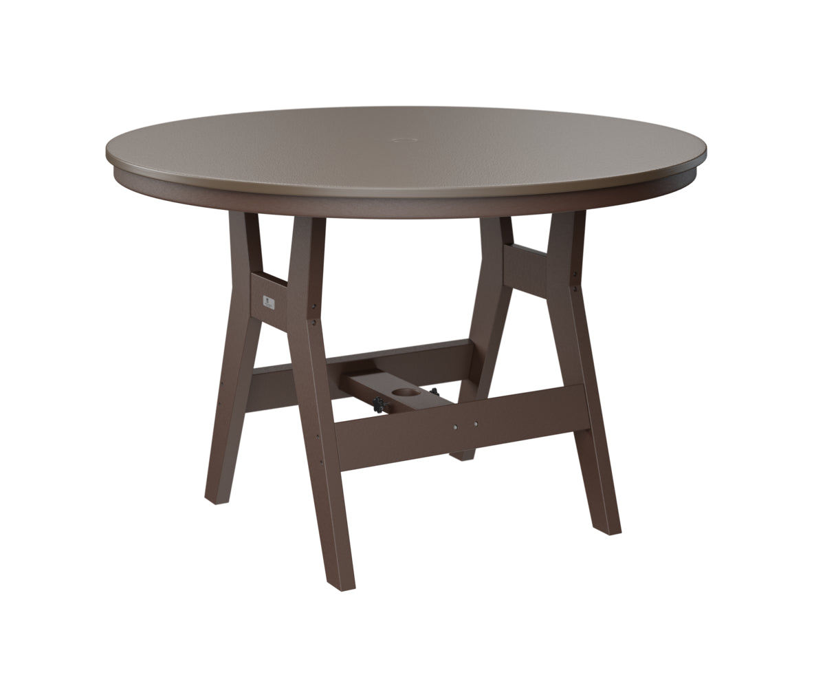 Harbor 48" Round Table Dining Height Hammered Top