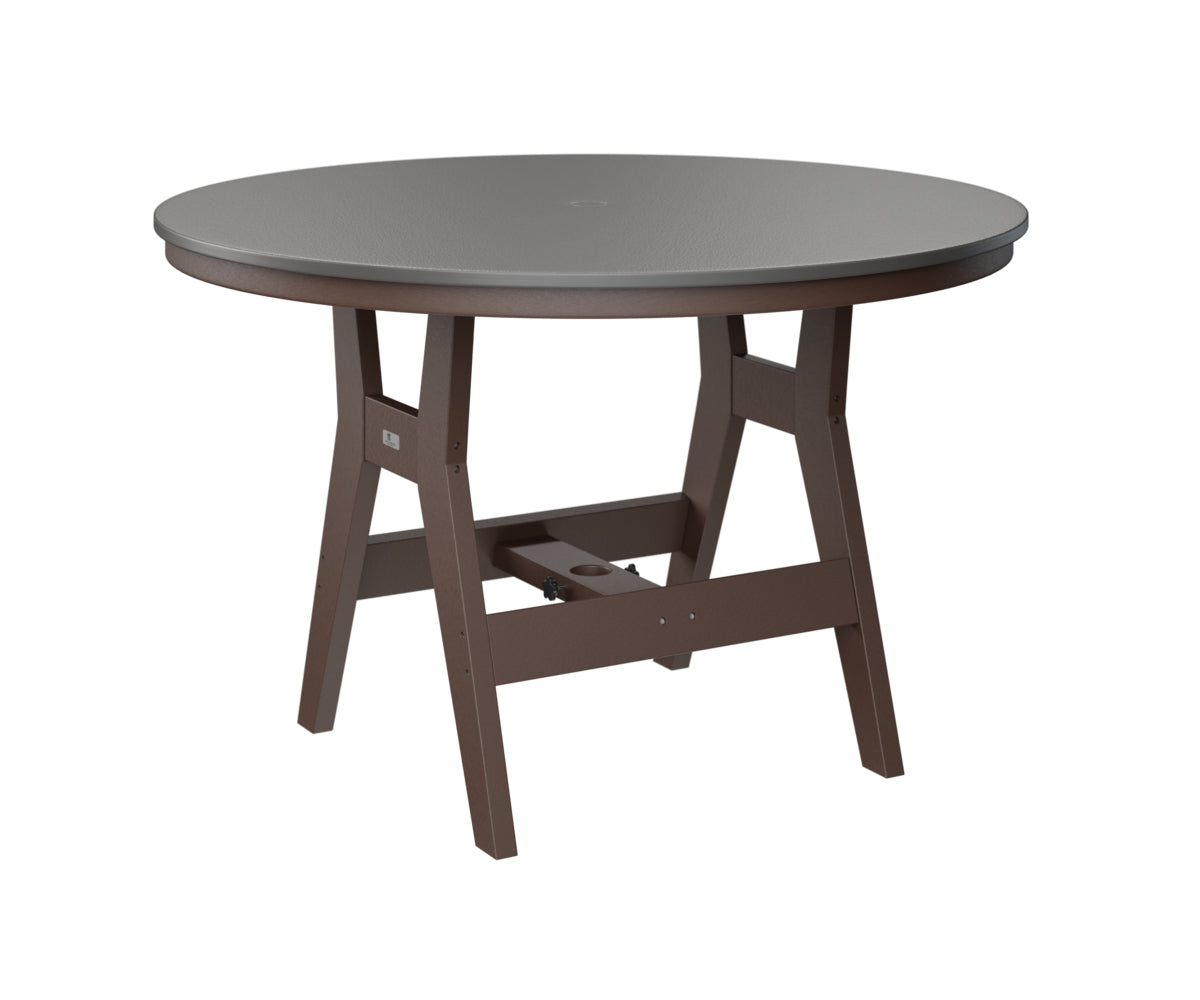Harbor 48" Round Table Dining Height Hammered Top