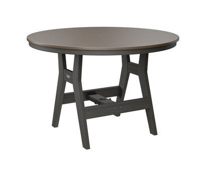Harbor 48" Round Table Dining Height Hammered Top