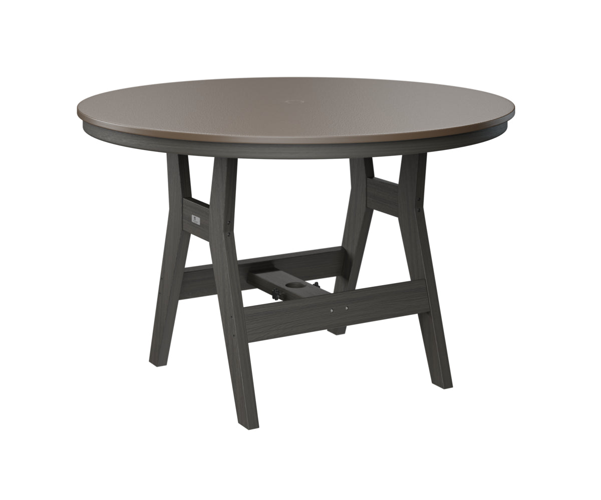 Harbor 48" Round Table Dining Height Hammered Top