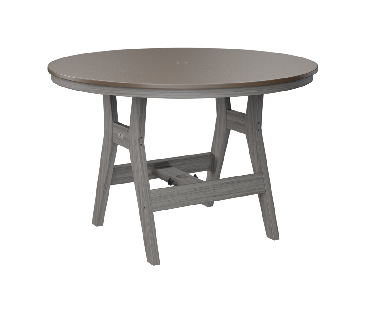 Harbor 48" Round Table Dining Height Hammered Top