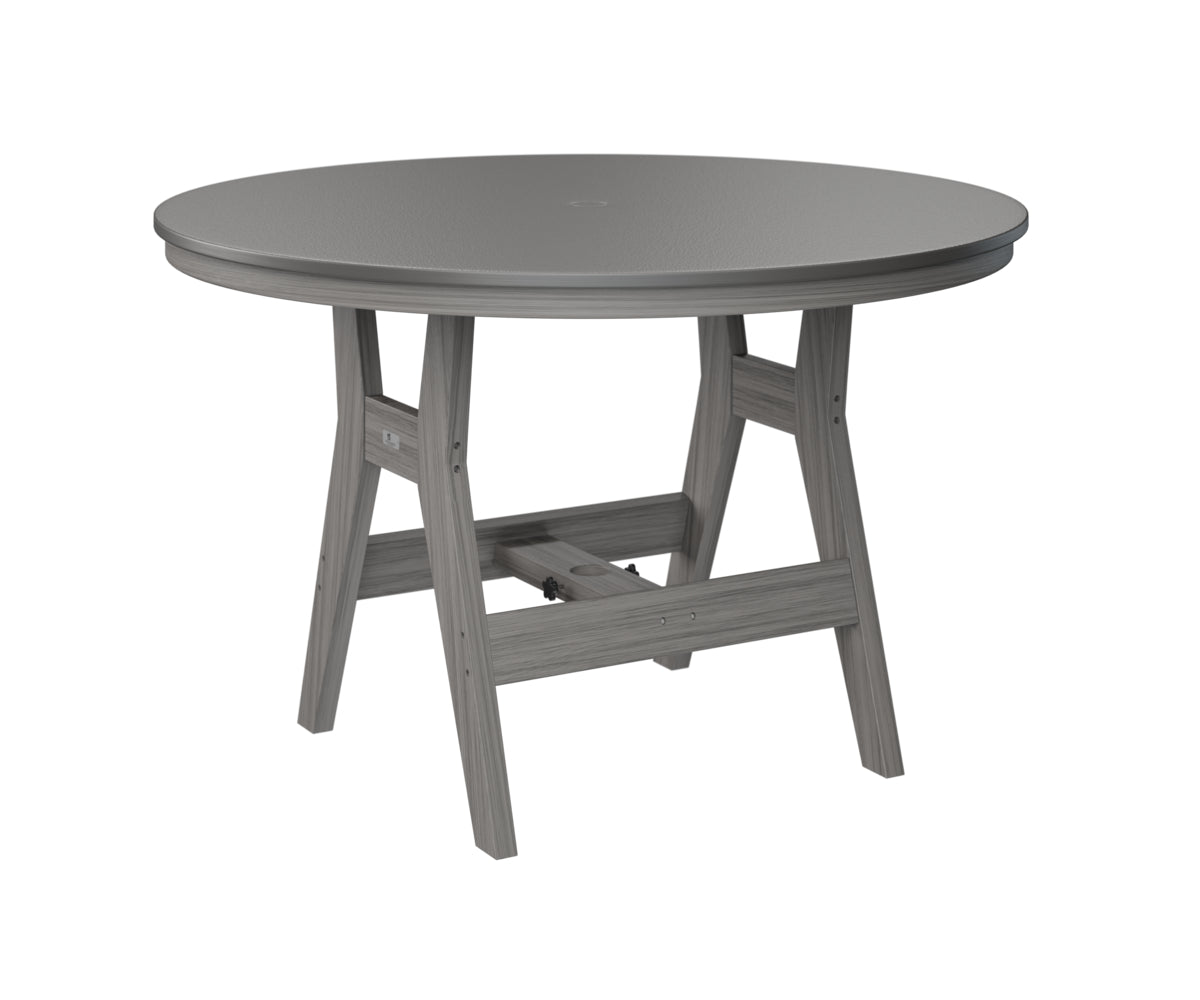 Harbor 48" Round Table Dining Height Hammered Top
