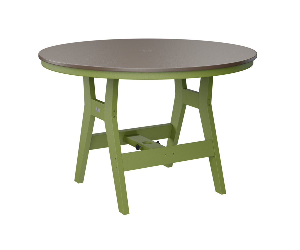 Harbor 48" Round Table Dining Height Hammered Top