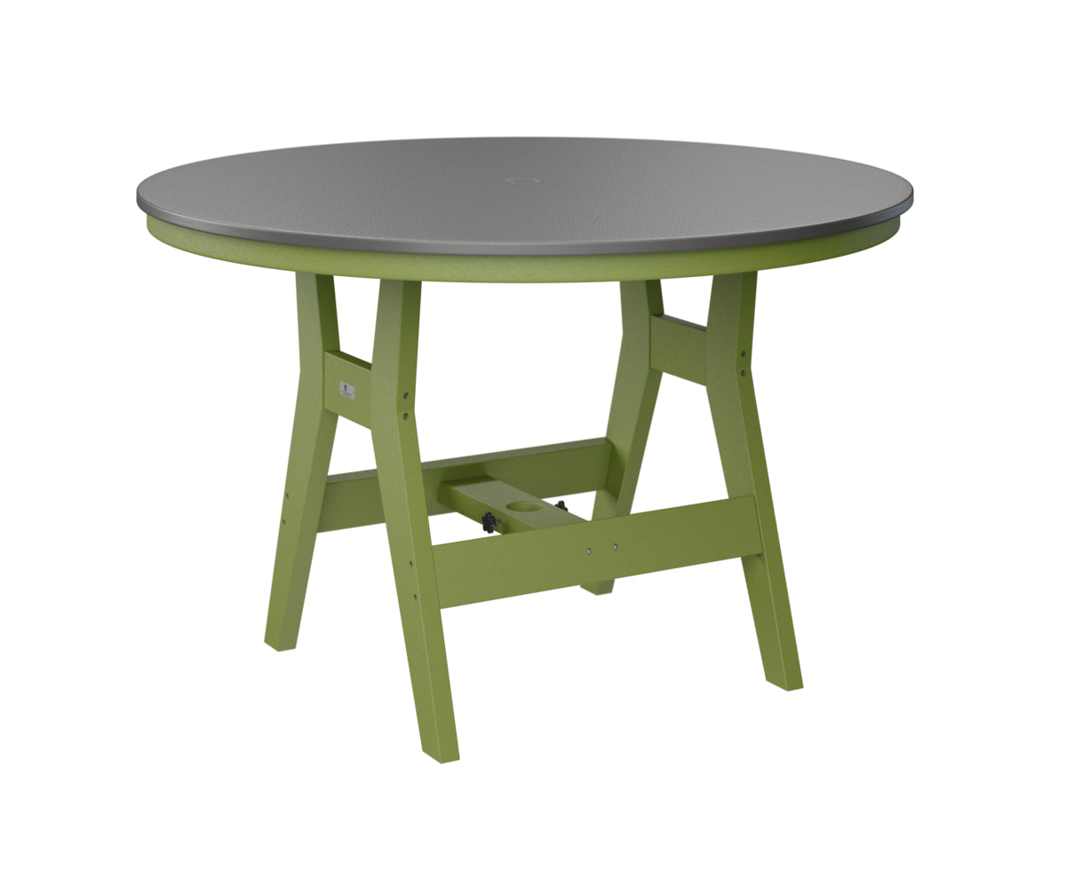 Harbor 48" Round Table Dining Height Hammered Top