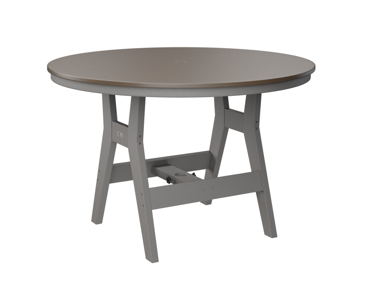 Harbor 48" Round Table Dining Height Hammered Top