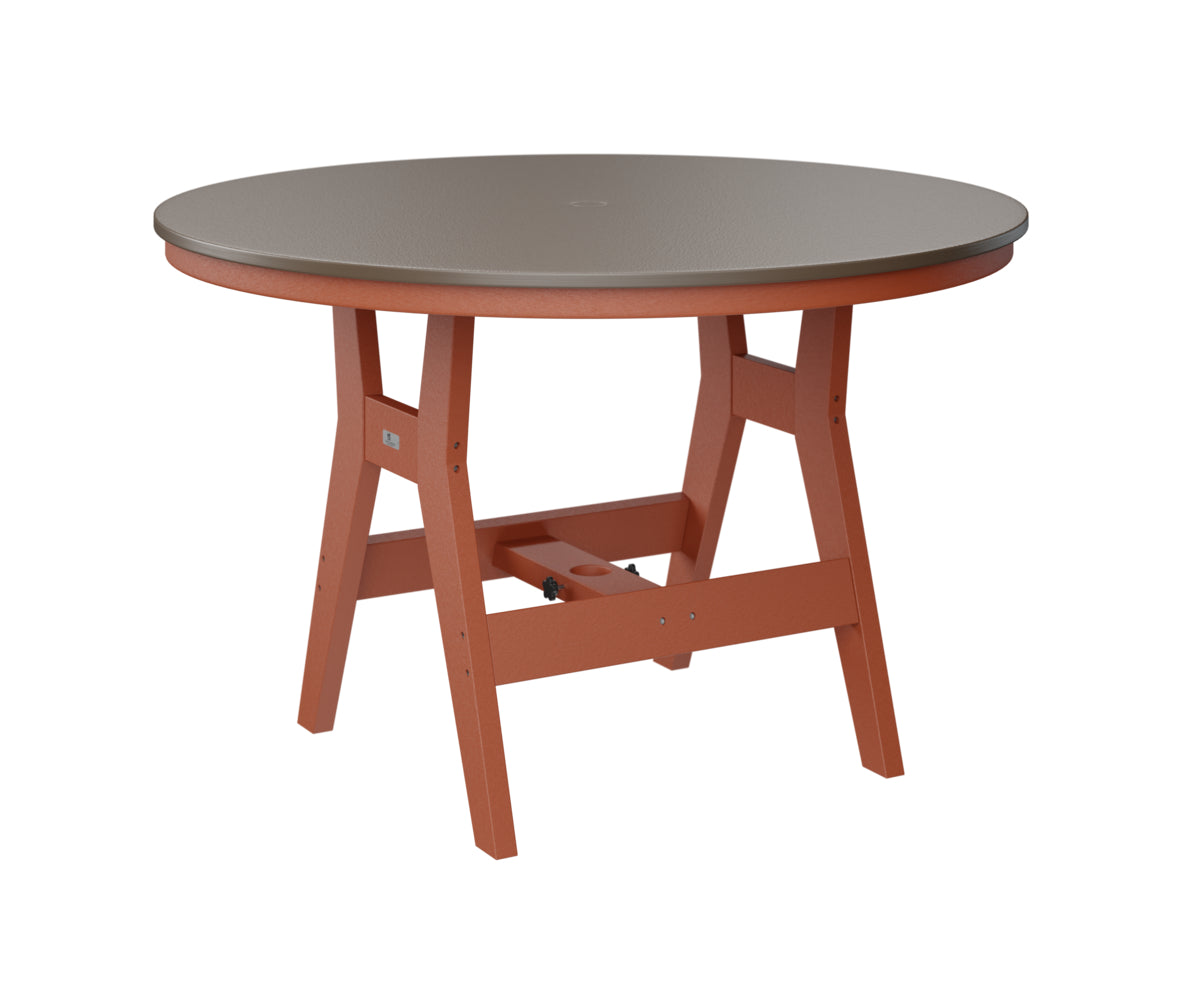 Harbor 48" Round Table Dining Height Hammered Top