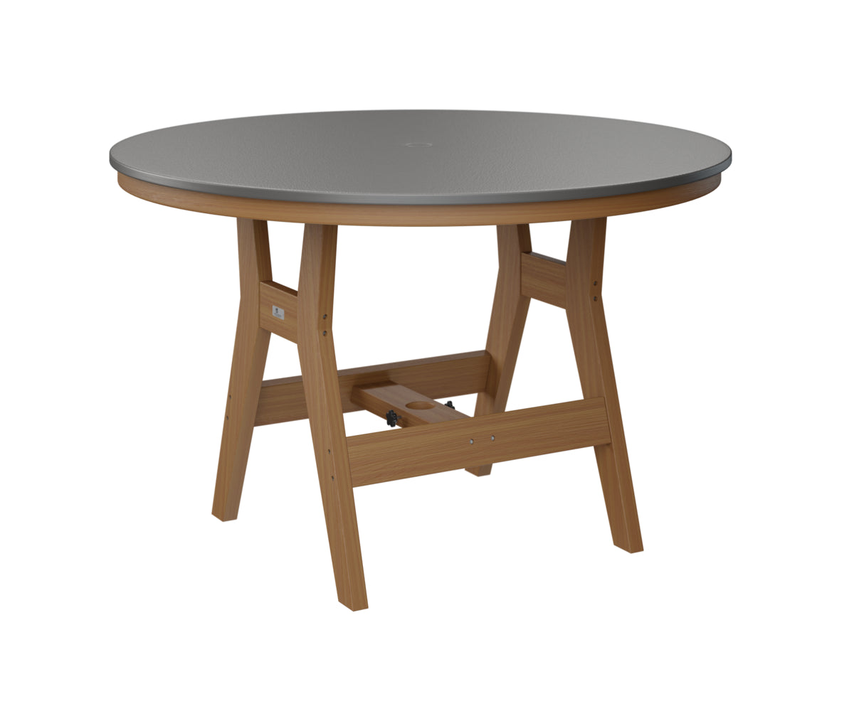 Harbor 48" Round Table Dining Height Hammered Top