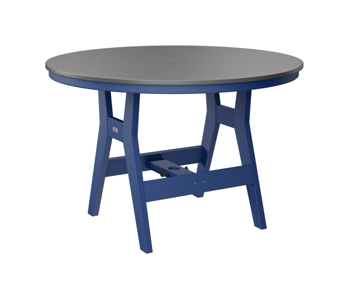Harbor 48" Round Table Dining Height Hammered Top
