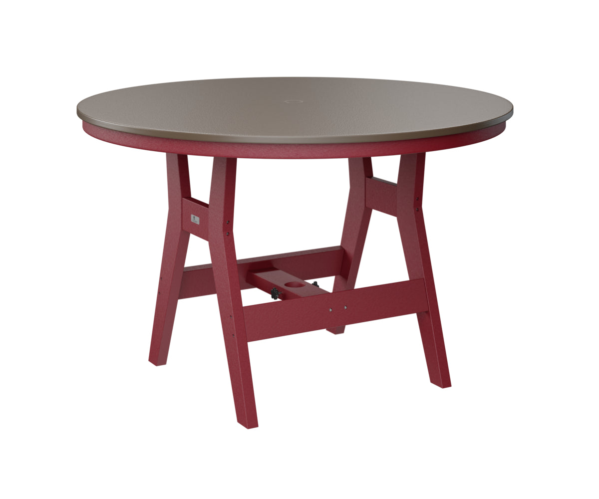 Harbor 48" Round Table Dining Height Hammered Top
