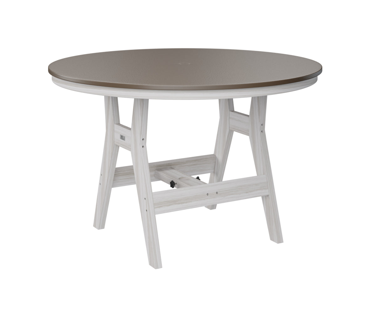 Harbor 48" Round Table Dining Height Hammered Top