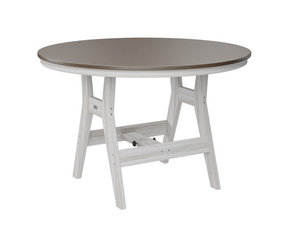 Harbor 48" Round Table Dining Height Hammered Top
