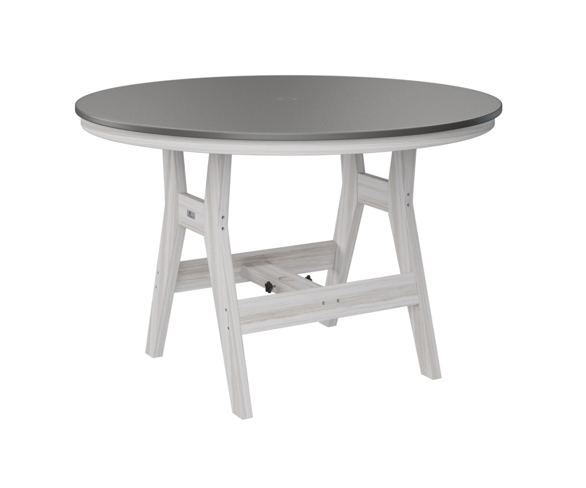 Harbor 48" Round Table Dining Height Hammered Top