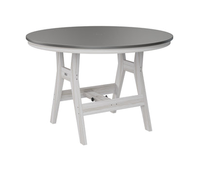Harbor 48" Round Table Dining Height Hammered Top