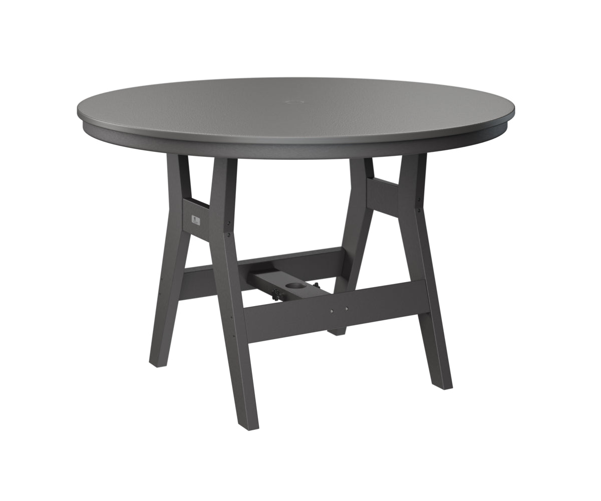 Harbor 48" Round Table Dining Height Hammered Top