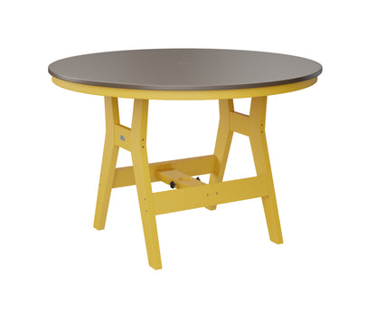 Harbor 48" Round Table Dining Height Hammered Top