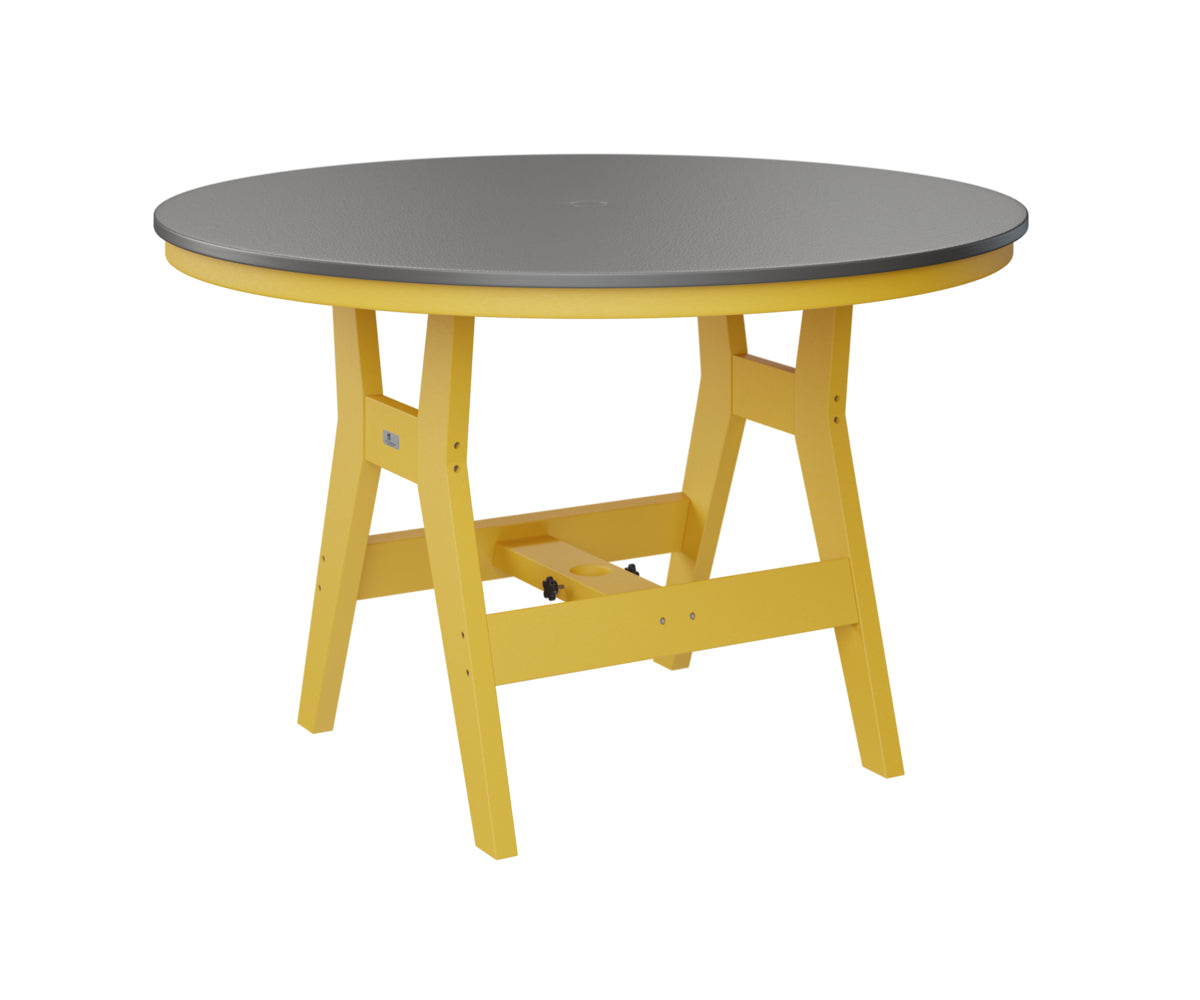 Harbor 48" Round Table Dining Height Hammered Top