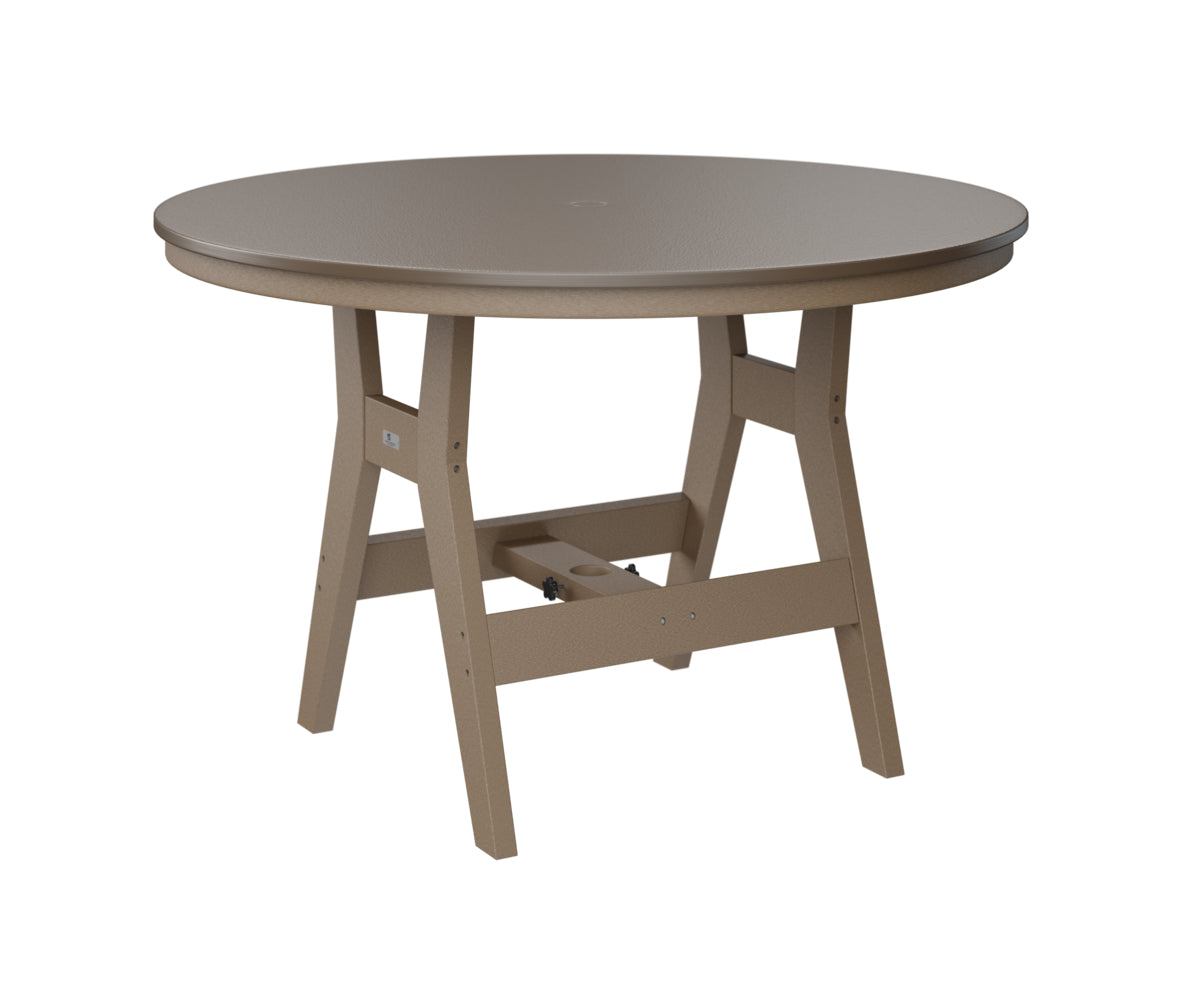 Harbor 48" Round Table Dining Height Hammered Top