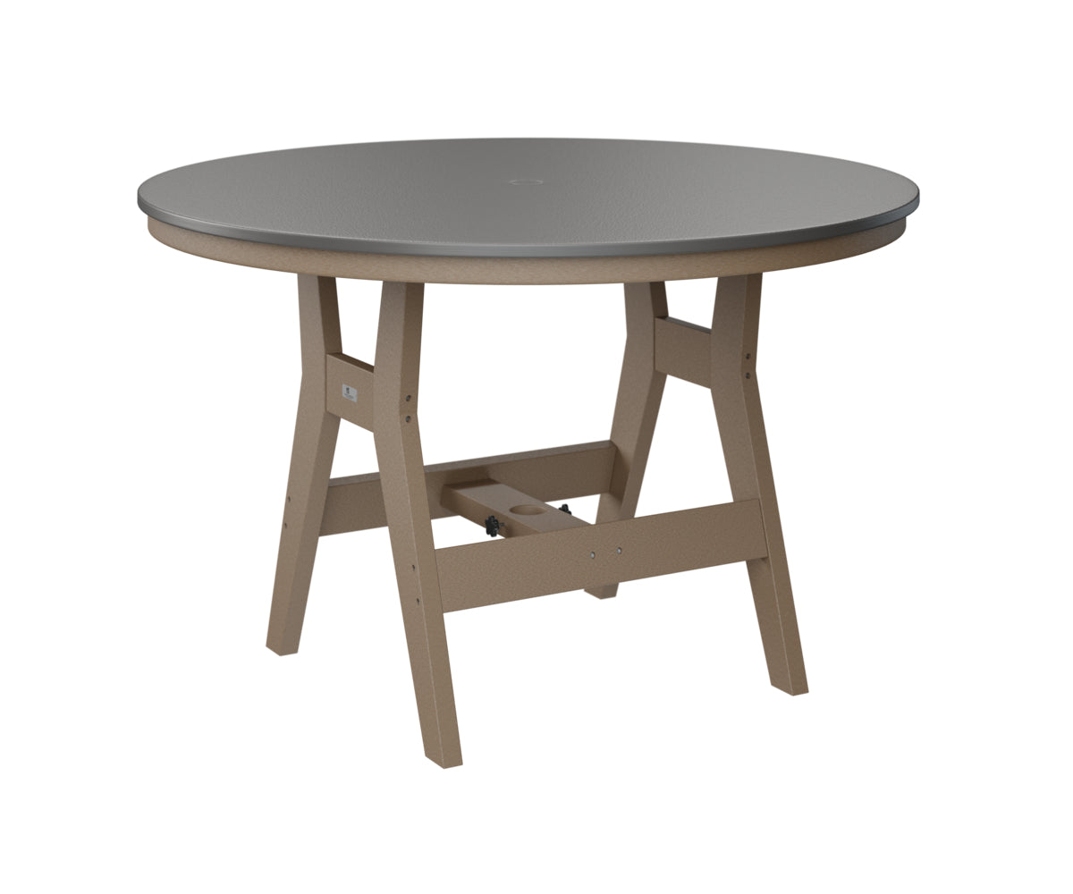 Harbor 48" Round Table Dining Height Hammered Top