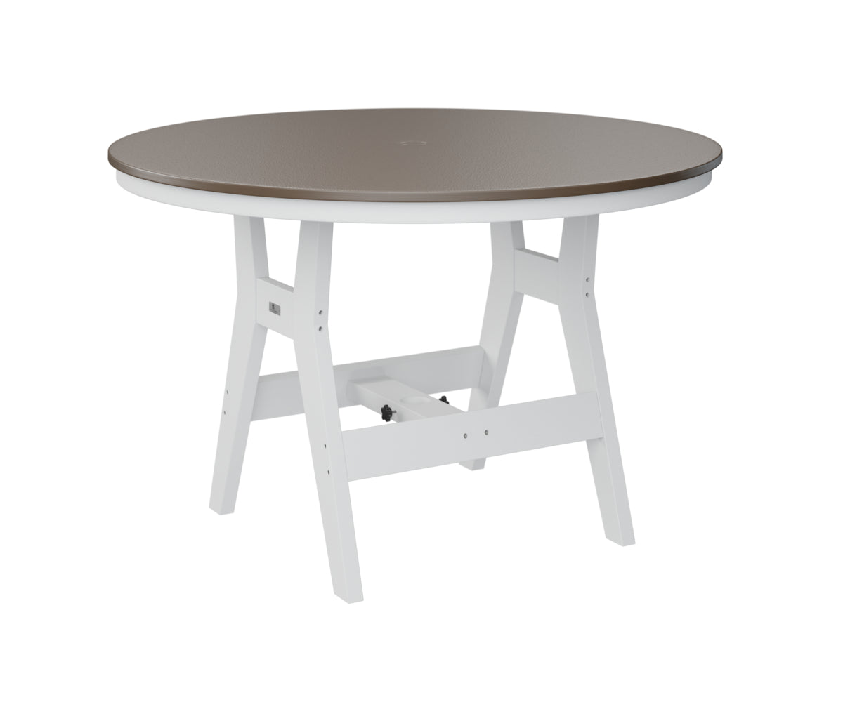 Harbor 48" Round Table Dining Height Hammered Top