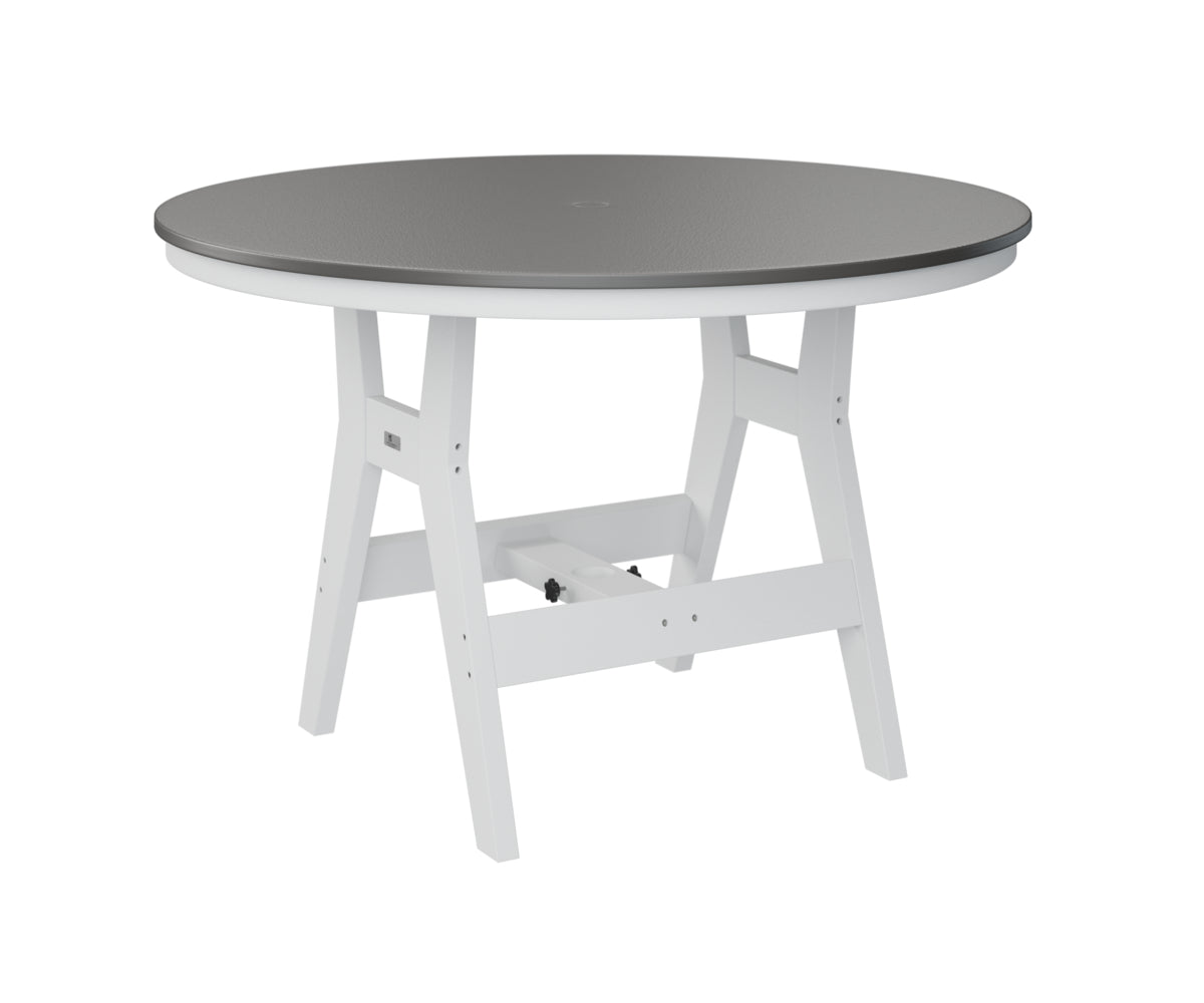 Harbor 48" Round Table Dining Height Hammered Top