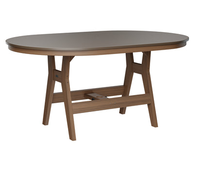 Harbor 44" x 64" Oblong Table Counter Height Hammered Top