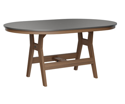 Harbor 44" x 64" Oblong Table Counter Height Hammered Top