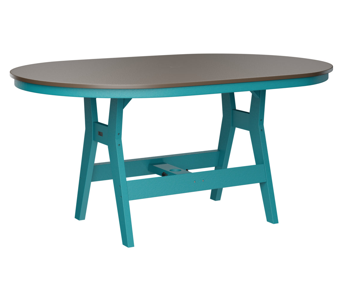 Harbor 44" x 64" Oblong Table Counter Height Hammered Top