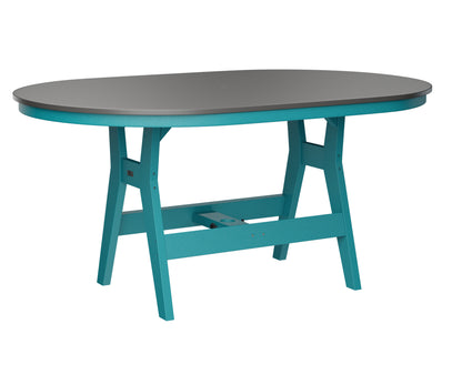 Harbor 44" x 64" Oblong Table Counter Height Hammered Top