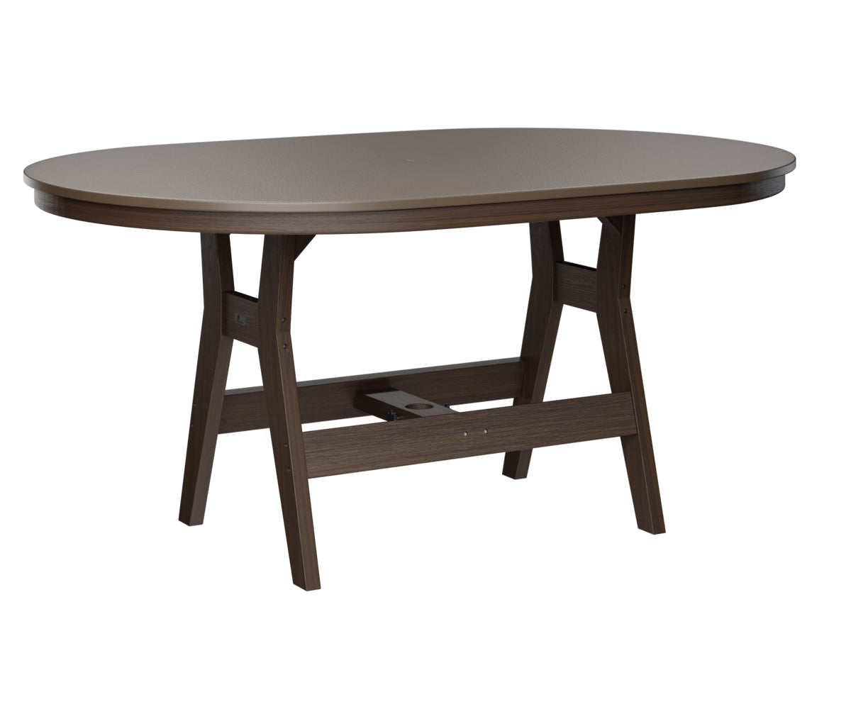 Harbor 44" x 64" Oblong Table Counter Height Hammered Top