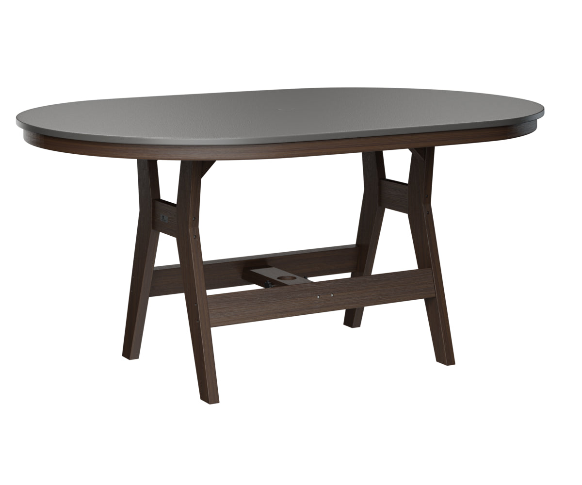 Harbor 44" x 64" Oblong Table Counter Height Hammered Top