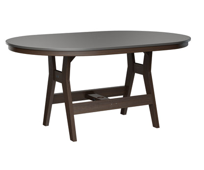 Harbor 44" x 64" Oblong Table Counter Height Hammered Top