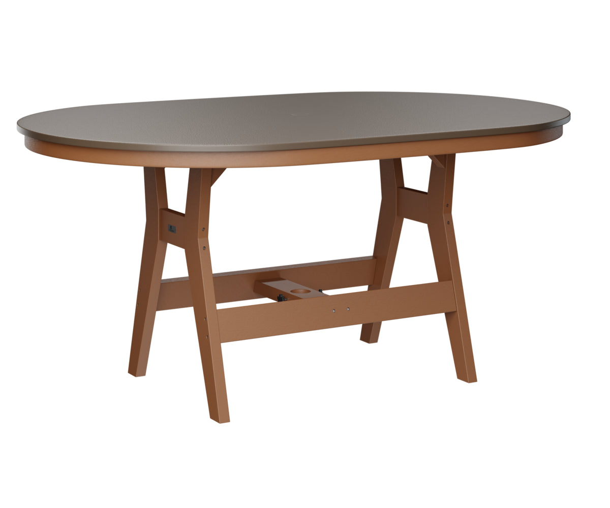 Harbor 44" x 64" Oblong Table Counter Height Hammered Top