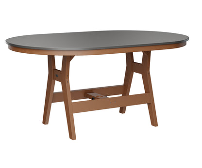 Harbor 44" x 64" Oblong Table Counter Height Hammered Top