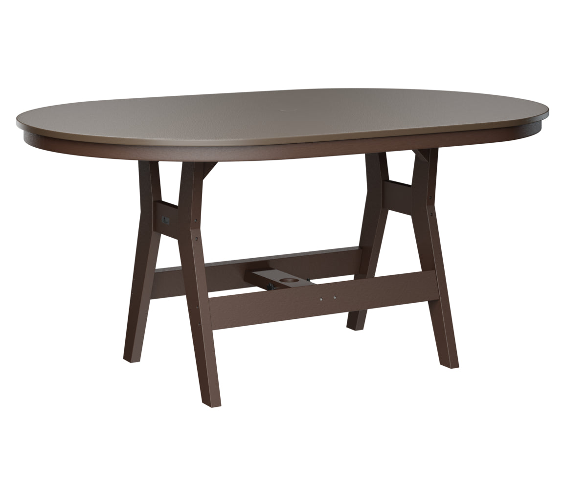 Harbor 44" x 64" Oblong Table Counter Height Hammered Top